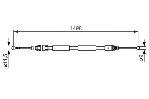 HÅNDBREMSEKABLER 1987482387 BOSCH