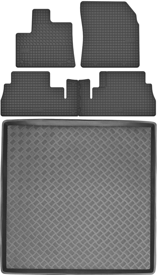 Opel Combo E VAN från 2019 SET - gummimattor + bagagerumsmatta