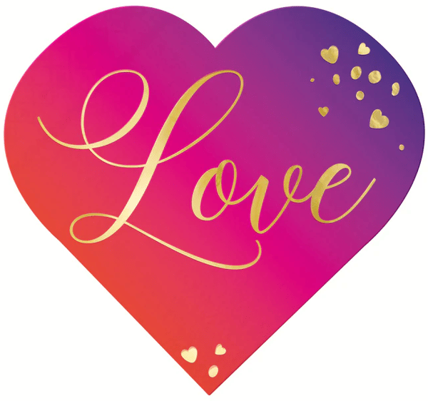 LOVE Hjerteservietter Pink Valentinsdag 33cm 10 stk.