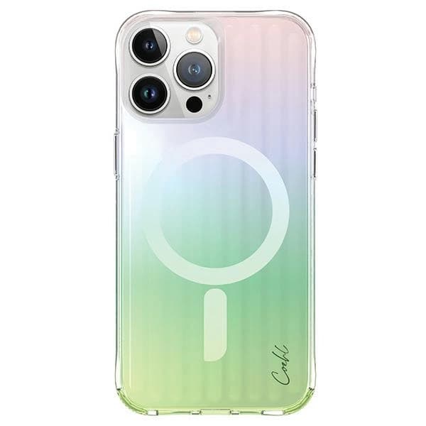 UNIQ etui Coehl Linear iPhone 15 Pro Max6.7 Magnetisk Laddning opal/iriserande