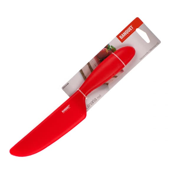 SILIKONEKNIV 27,5 CM TIL PORTIONERING AF BANQUETKAGER