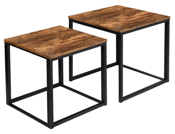 PRAVEN RUSTIC loft soffbord i åldrad ek
