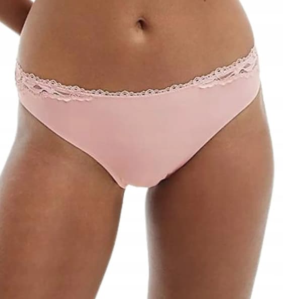 Calvin Klein rosa spetsade trosor L