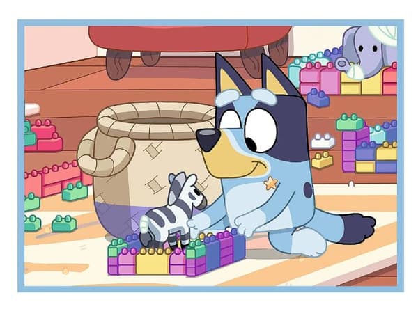 Trefl - 4-in-1 Palapeli - Bluey ja hänen maailmansa - 34637