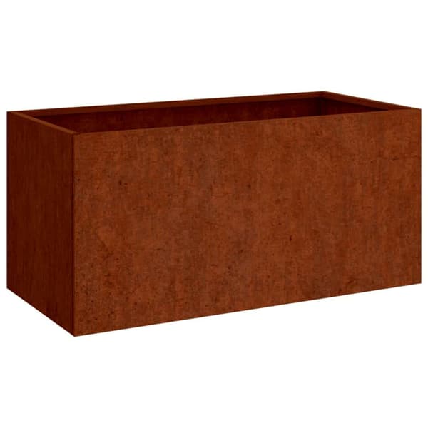 vidaXL urtepotte, 62x30x29 cm, cortenstål