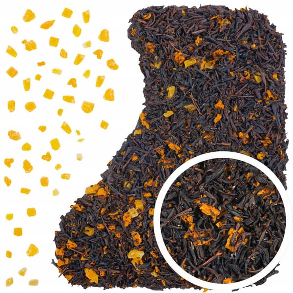 Sort te Sanselig Mango 50 g CEYLON Stor mængde mango 25% Løs te