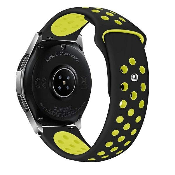 Beline Urrem 22mm Sport Silikone Sort/Gul Æske