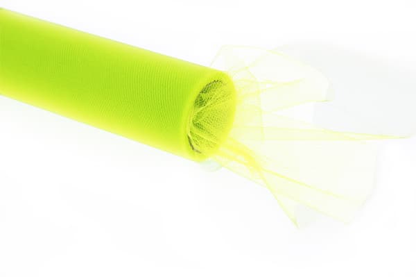 Dekorativ tyll 15 cm x 25 m ljusgrön
