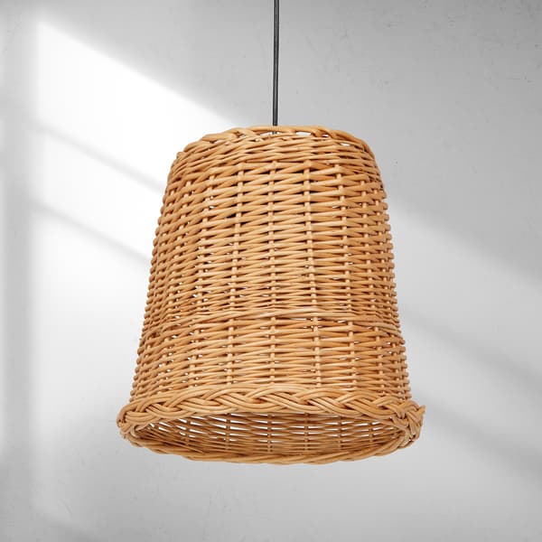 VIMINI 1 E27 HÆNGELAMPE NATUR TRÆ MILAGRO MLP7990