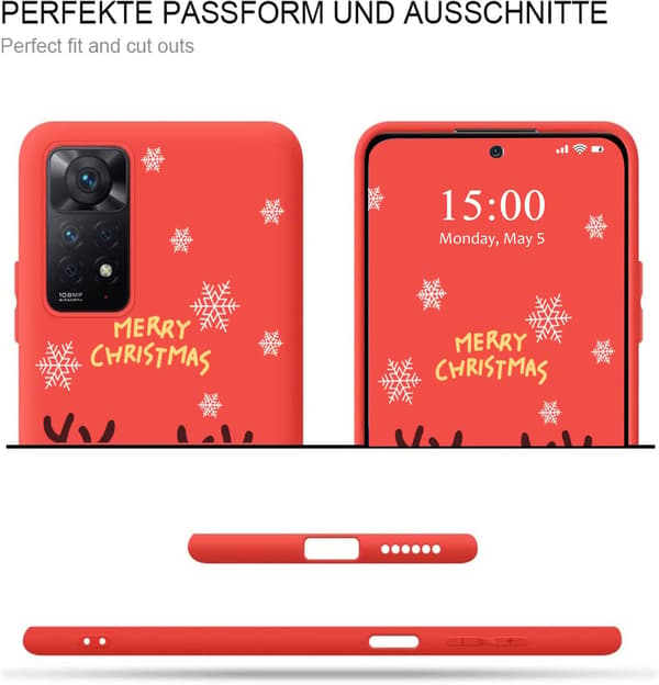 2+2X GLASFODRAL FÖR XIAOMI POCO X4 PRO 5G REINDEER RED