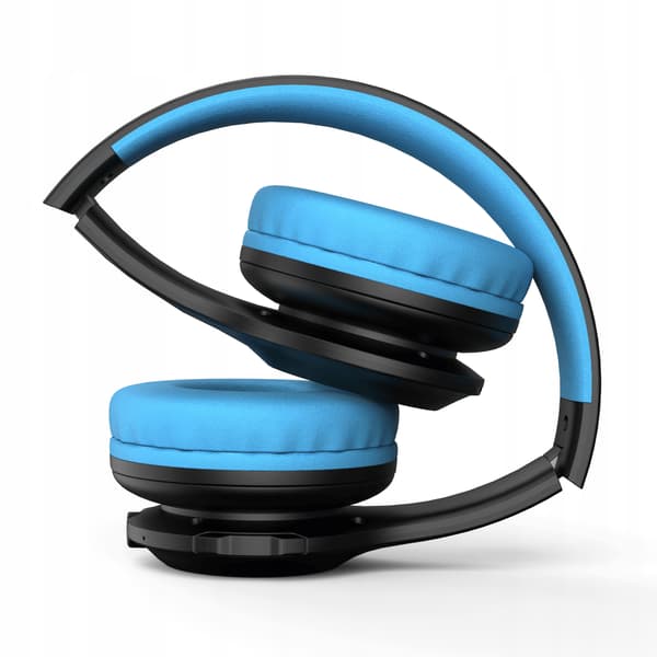 PowerLocus PLED BlackBlue Langattomat Bluetooth-kuulokkeet lapsille LED