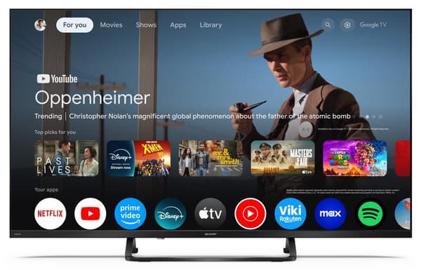 QLED-televisio SHARP 40HF3865E 40" FHD Google TV HDR10 musta