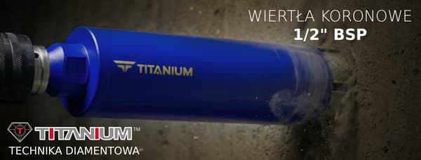 Diamant kernebor til beton 10mm 200mm 1/2 BSP titanium