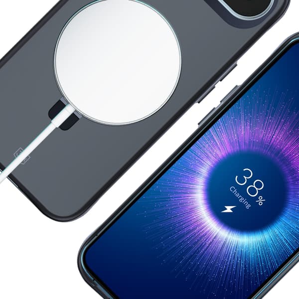 Apple iPhone 17 Air - 3mk Smoke-skal Mag&Stativ