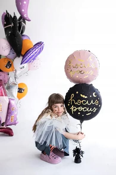 Hocus Pocus folieballong, 45 cm, rosa
