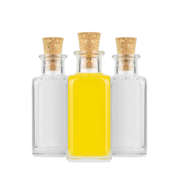 50x Antigua Quadra 100ml flaska för vodka bröllopspresentflaskor glas