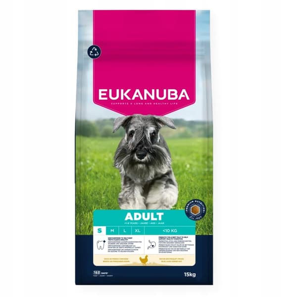 Eukanuba tørfoder til hunde Kylling 15 kg voksen mellemstor race