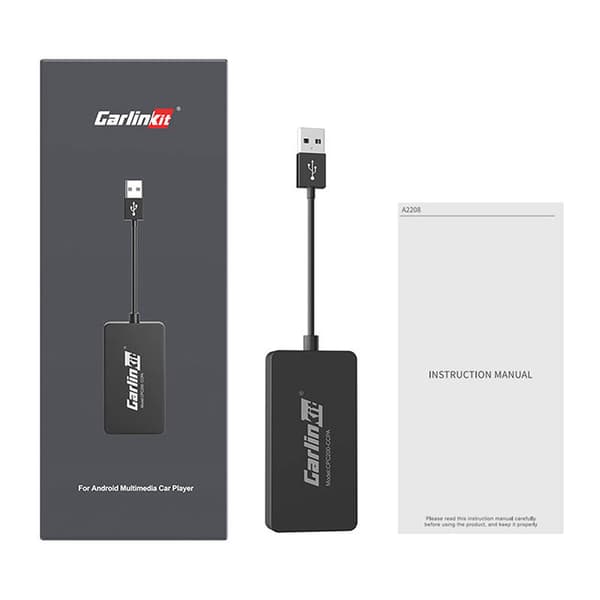 Carlinkit CCPA trådlös adapter Apple Carplay/Android Auto (svart)