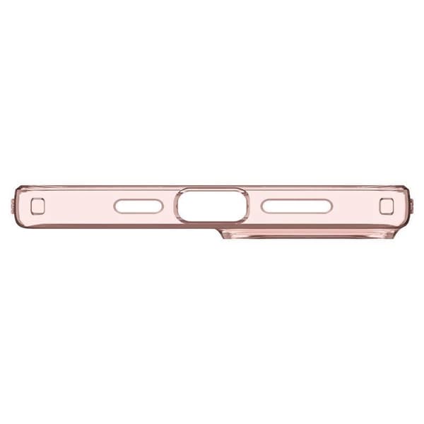 Spigen Crystal Flex cover til iPhone 15 Plus - lyserød og gennemsigtig