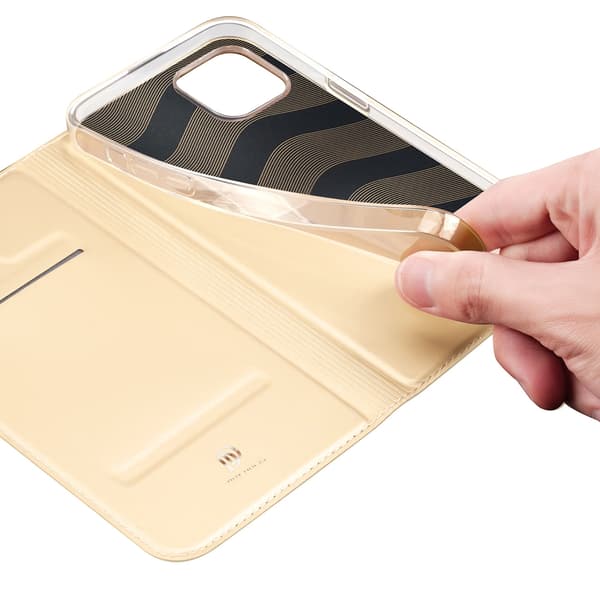 Dux Ducis Skin Pro Hölsterfodral med Flip iPhone 14 Plus Guld