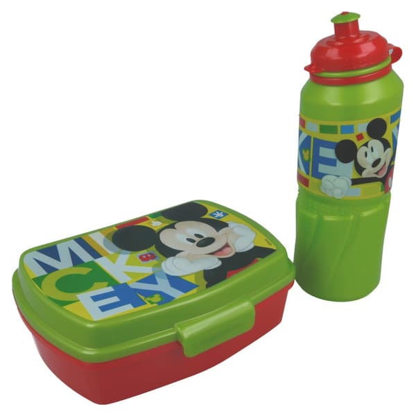 Mickey Mouse - Madkassesæt + 530 ml flaske i en pose