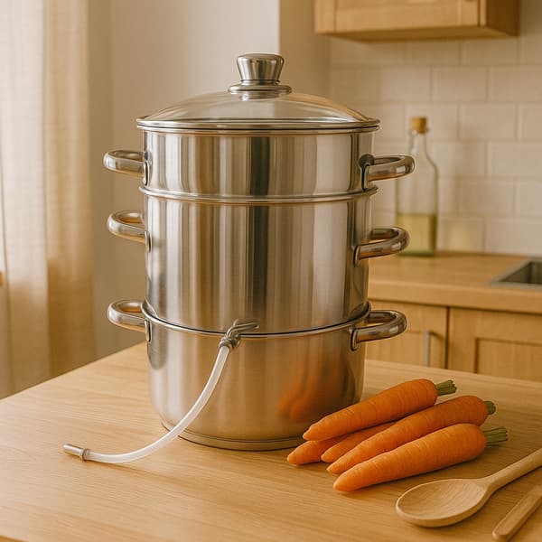Juicer i rustfrit stål 8L
