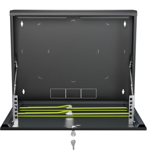 VÆGHÆNGT RACKBANET CR19-2U-130-B STALFLEX