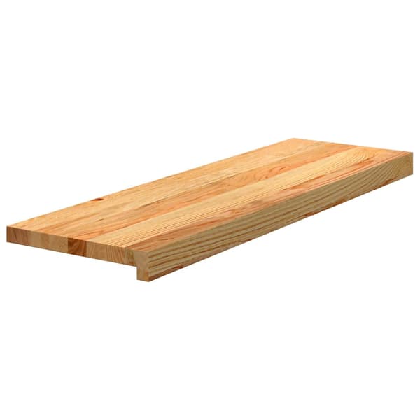 vidaXL trappetrin, 8 stk. brun 80x25x2 cm massivt egetræ