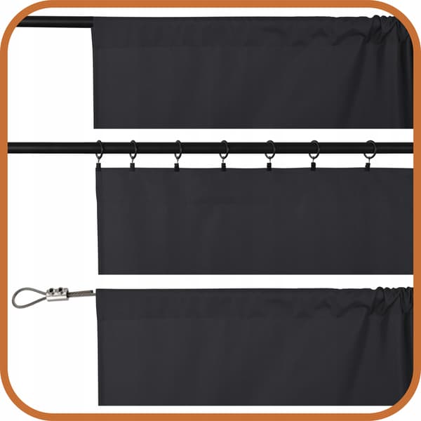 Terassiverho T 155x250 grafiitti