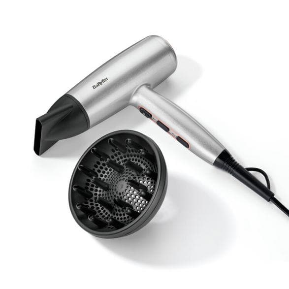 Babyliss D580DE hårtork – Silver, 2100 W