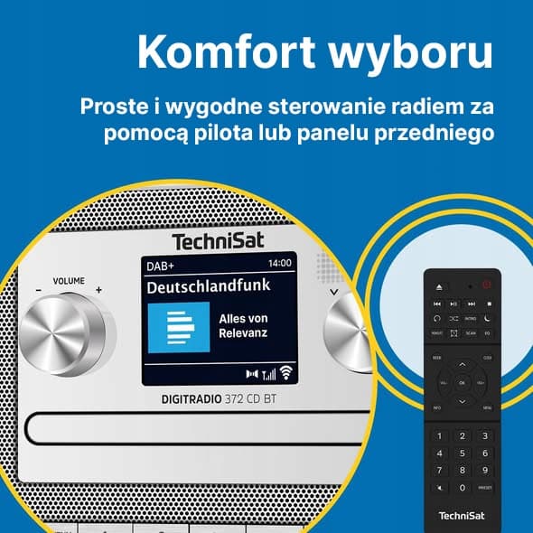 TechniSat CD DAB+ FM Bluetooth USB 2×5 W DIGITRADIO 372 musta radio
