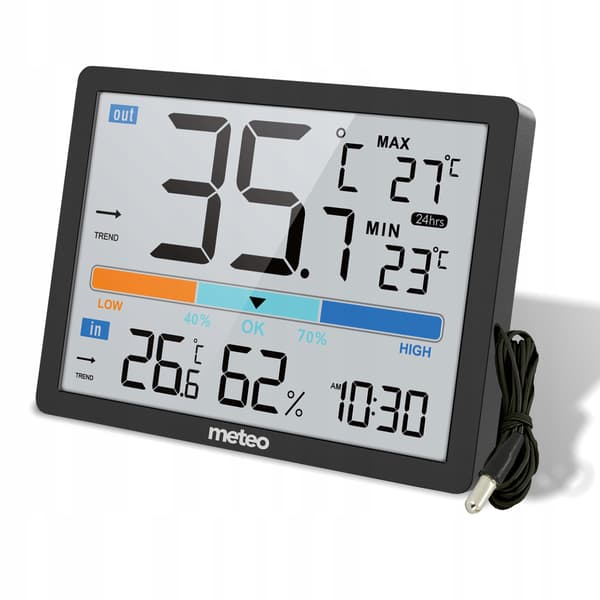 DIGITAL VEJRSTATION TERMOMETER METEO SP109C