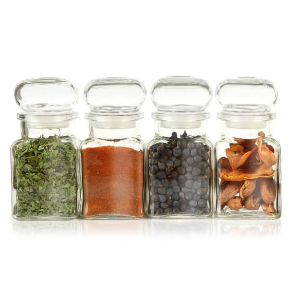 Kryddbehållare i glas 150 ml 6 st