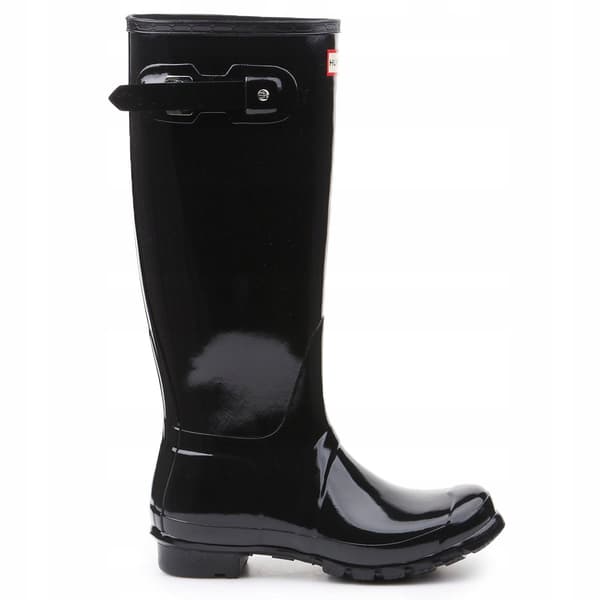HUNTER GLOSS DAME WELLINGTON STØVLER MED SORT LOGO 36 3_2