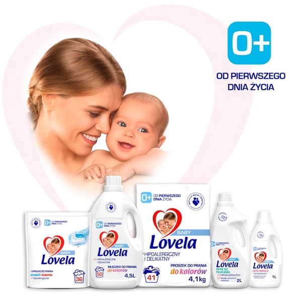LOVELA Vauvan värillinen pyykinpesuneste lapsille 4,5 L