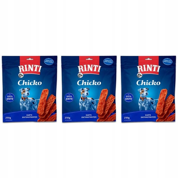 Rinti Chicko -koiranherkut ankalla 3 x 250 g