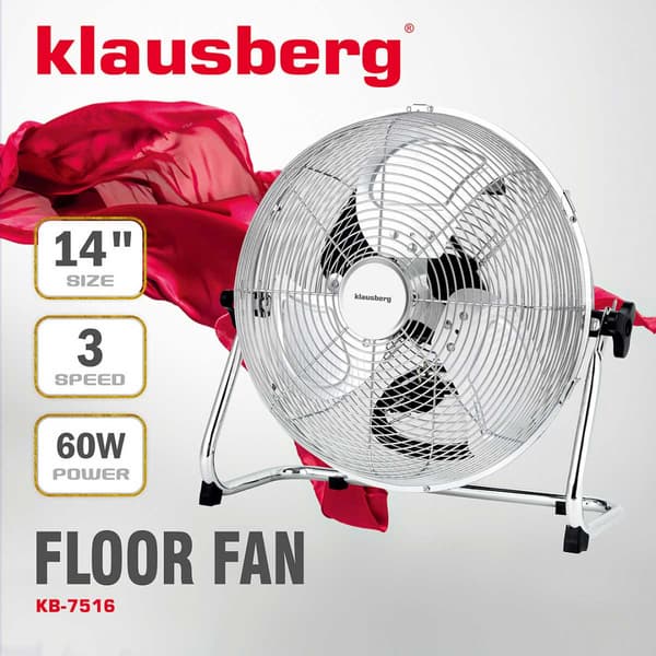 VENTILATOR GULVCIRKULATIONSPUMP 60W KLAUSBERG KB-7516