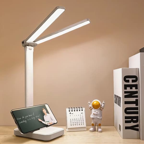 LED-skrivbordslampa - D20B (vit)