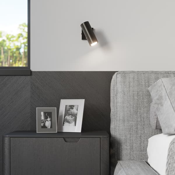VÆGLAMPE LOBIX 1 GU10 SORT LUMILO 04.549.98