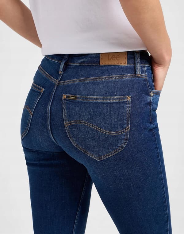 Lee MARION LIGE Nathimmel LIGE ELASTISK MØRK JEANS W34 L33