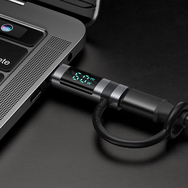 MCDODO ADAPTER USB-C USB TYPE C TIL LIGHTNING IPHONE 60W METER