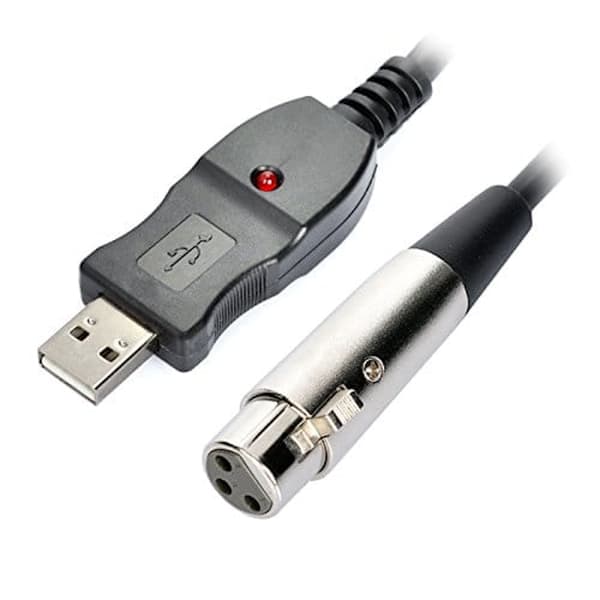 XLR mikrofonikaapeli USB-liitäntä PC 3m audio-adapteri XLR