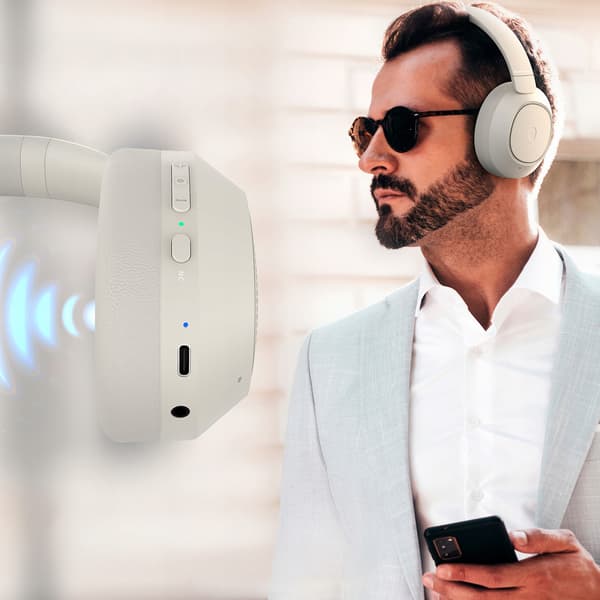 Trådlösa Bluetooth-hörlurar PowerLocus Universe ANC Micro Case 60 timmar
