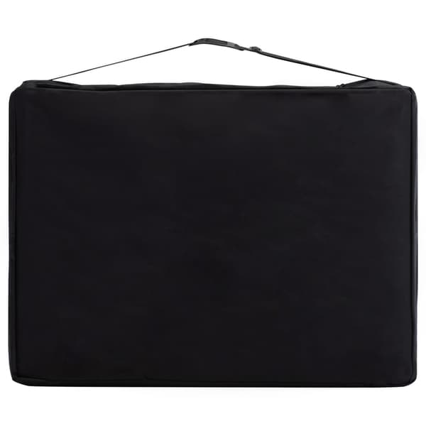 vidaXL foldbart massagebord, 2-zoner, træ, hvid og lilla