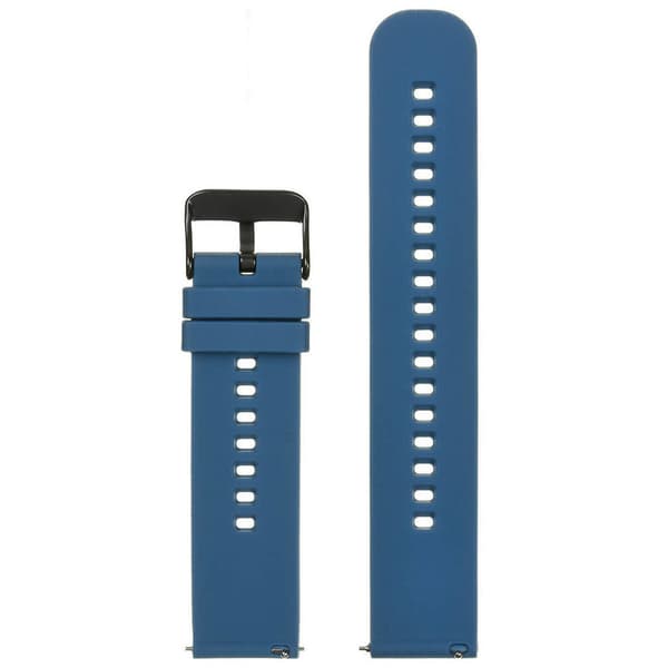 Gummirem til U27 ur - marineblå/sort - 20mm