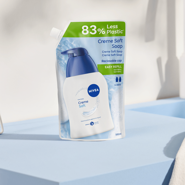 NIVEA Creme Soft cremesæbe i væske - refill 500 ml