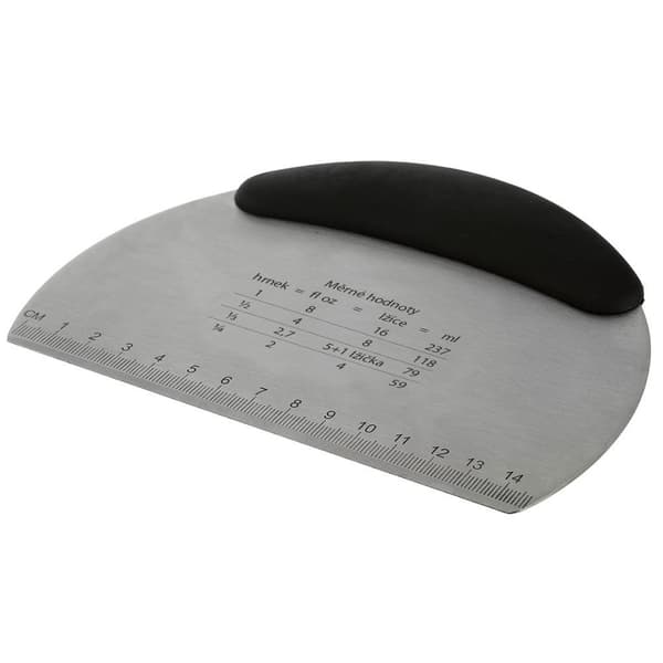 Spatula och degskrapa av stål 16 cm
