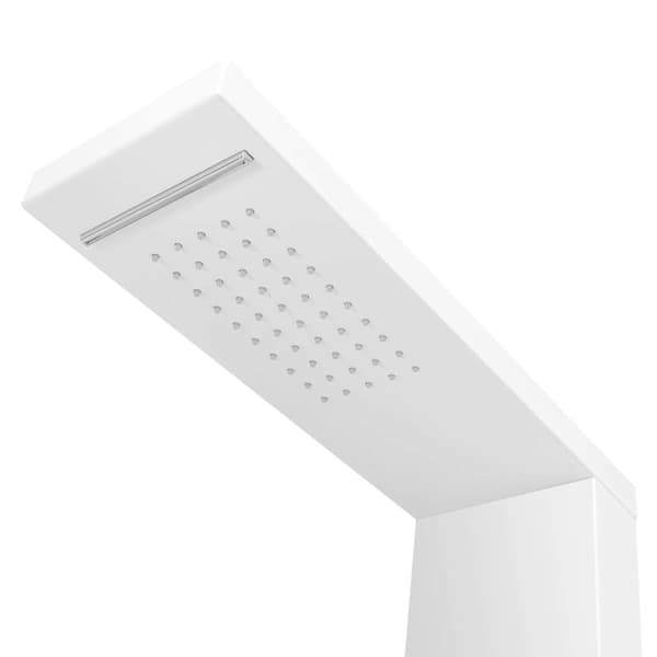 vidaXL Brusepanel Mat Hvid Aluminium