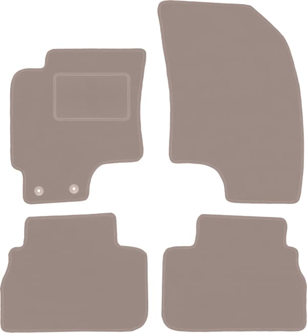 Velour auton matot: Chevrolet Evanda sedan (2006-2012) beige