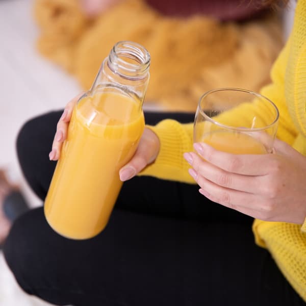 5x KUBUŚ juiceflaska 750ml + LOCK Glasjuiceflaskor